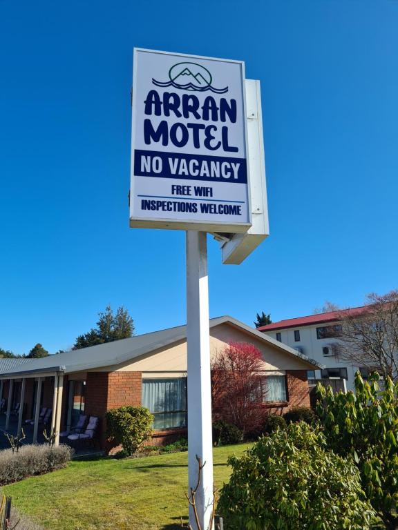 Certifikát, hodnocení, plakát nebo jiný dokument vystavený v ubytování Arran Motel