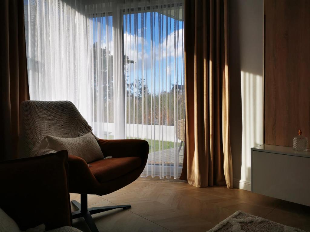 Posedenie v ubytovaní Gold Apartment B29 Let's Sea Baltic Park Gąski