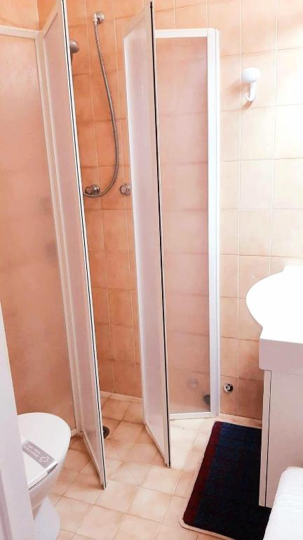 Koupelna v ubytování Hotel Strand a frontemare