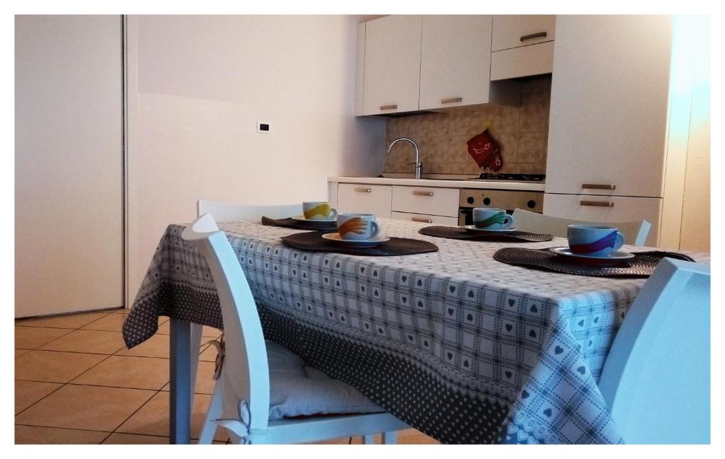 A kitchen or kitchenette at LOFT Il "Nido degli Angeli"