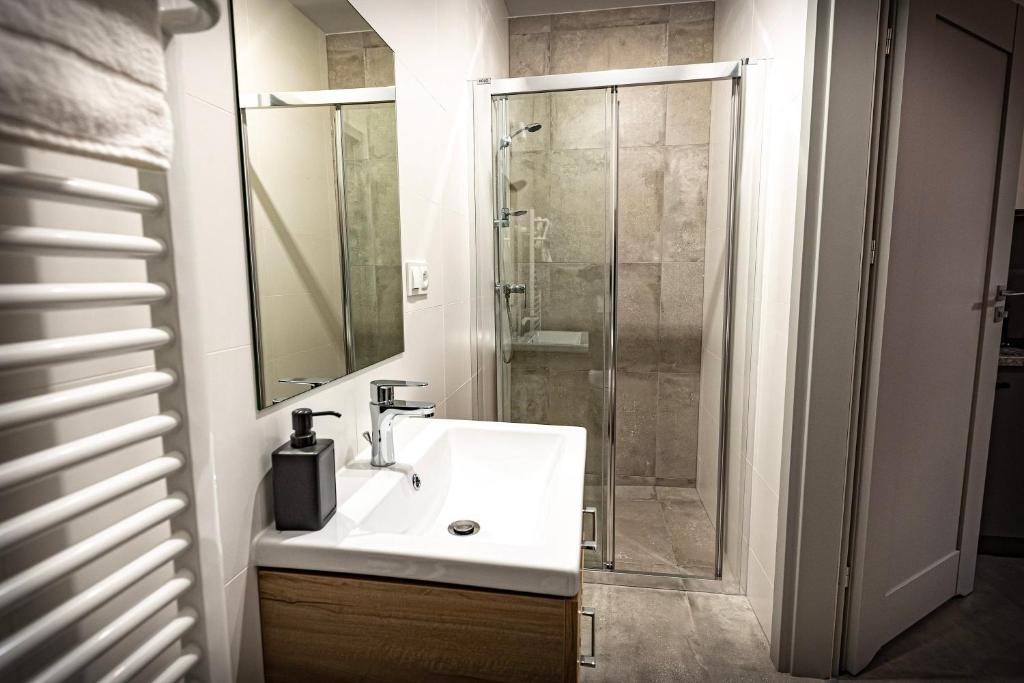 Kúpeľňa v ubytovaní Apartamenty MIODZIO