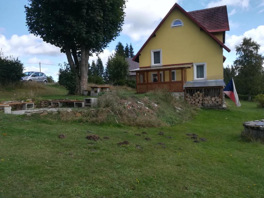 Zahrada ubytování Chata Rybná 18