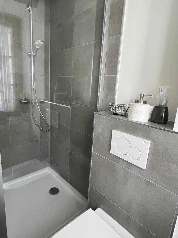 Koupelna v ubytování Hotel zur Post
