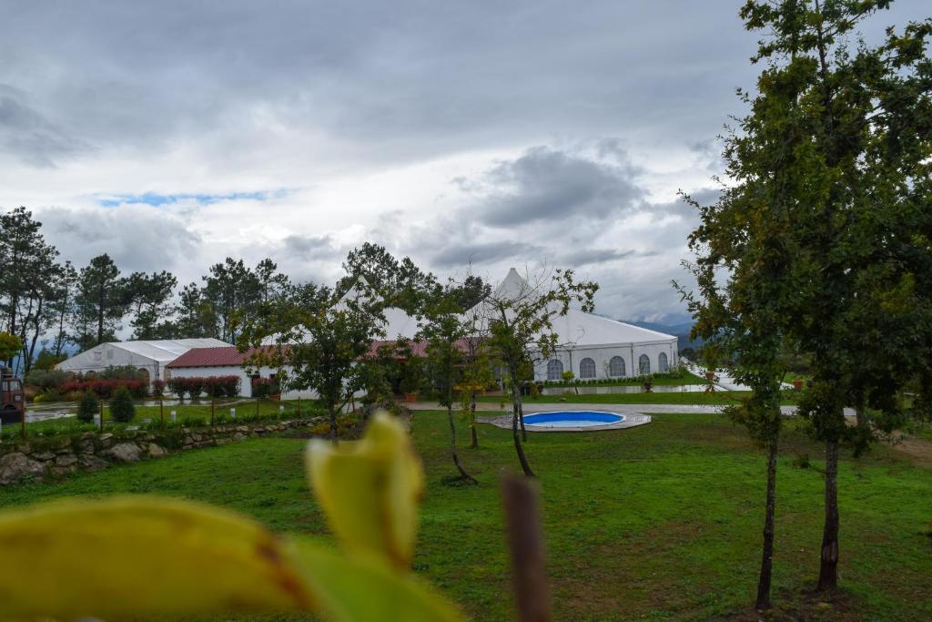 A garden outside Hotel Nande