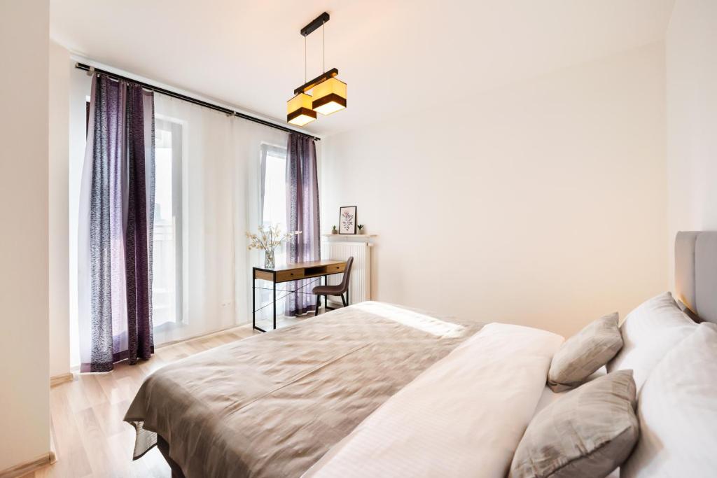 Posteľ alebo postele v izbe v ubytovaní Praga Delightful Apartment