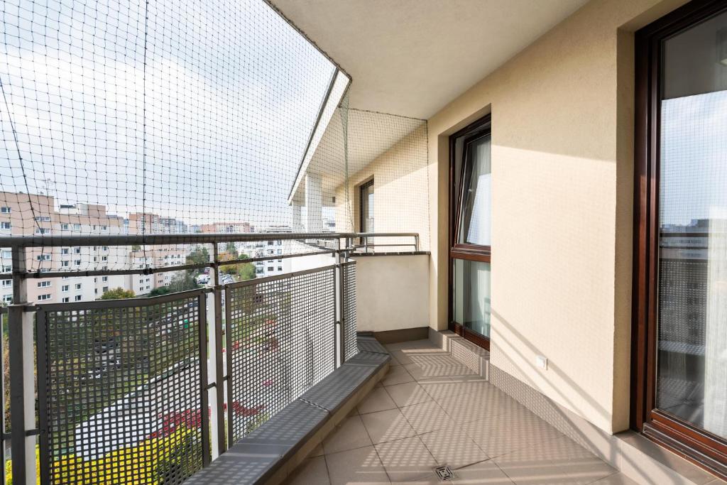 Balkón alebo terasa v ubytovaní Praga Delightful Apartment