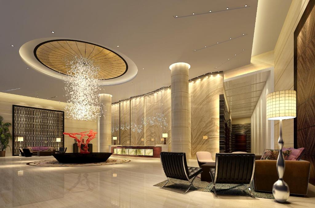 Posezení v ubytování Shenzhen Baoan PLUS Gems Cube Hotel