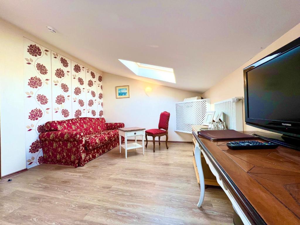 Kuchyň nebo kuchyňský kout v ubytování Hotel Bärenstüberl