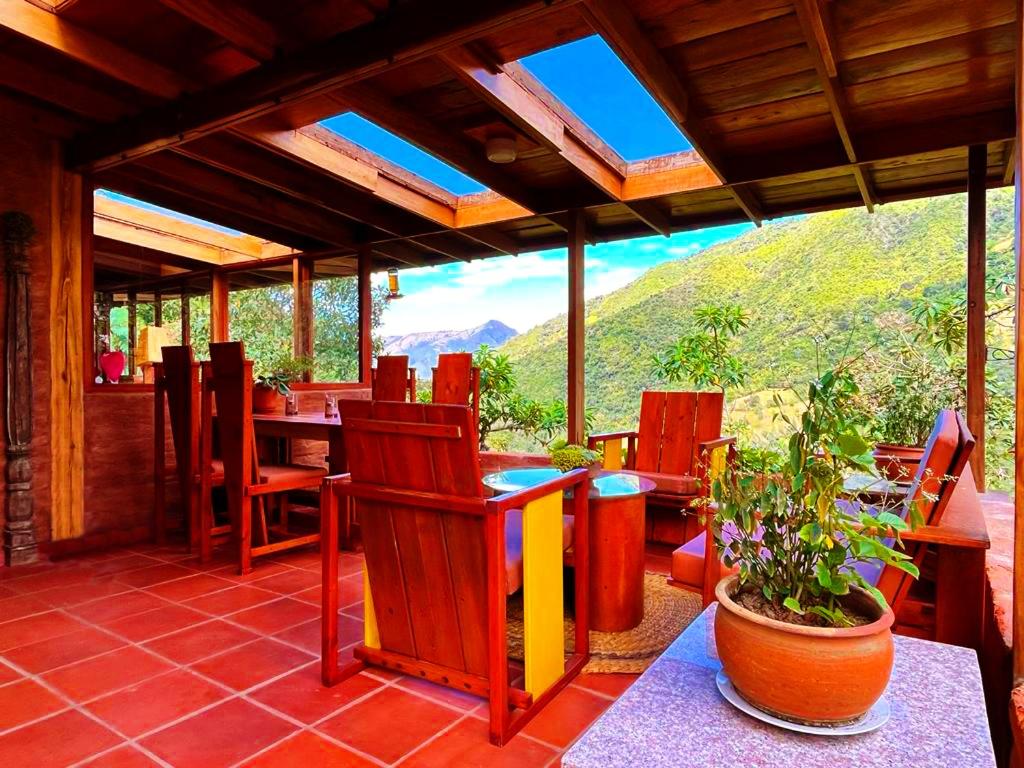 Nespecifikovaný výhled na hory nebo výhled na hory při pohledu z bed and breakfast