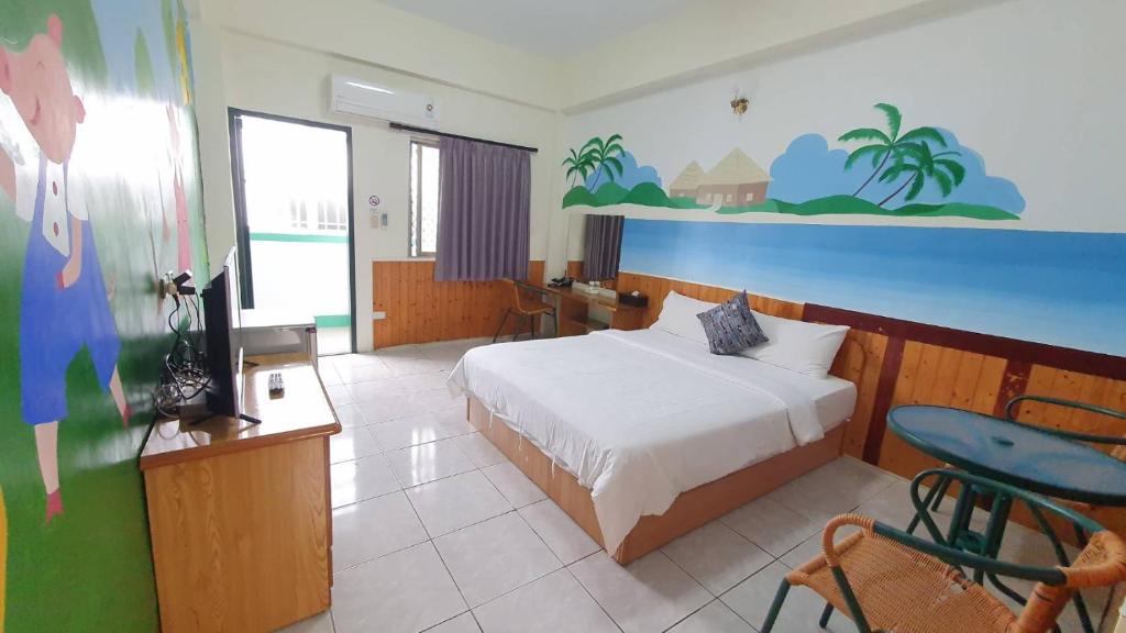 Postel nebo postele na pokoji v ubytování Lang Jiao Ya She Homestay