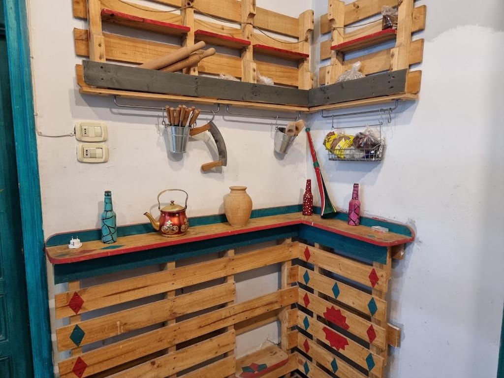 Kuchyň nebo kuchyňský kout v ubytování Shams House