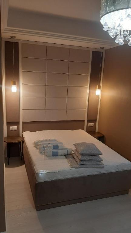 Posteľ alebo postele v izbe v ubytovaní Glamour Apartman