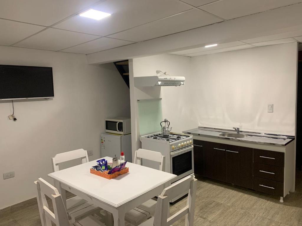 Köök või kööginurk majutusasutuses La Tranquera Apartamentos