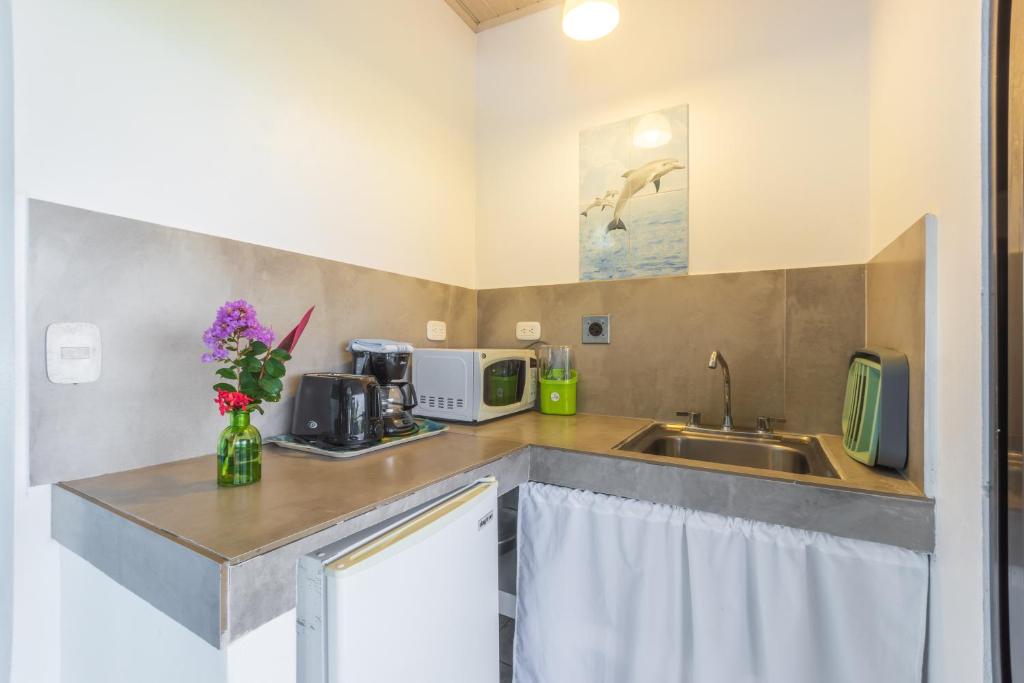 Kuchyň nebo kuchyňský kout v ubytování Hotel Villas de la Selva