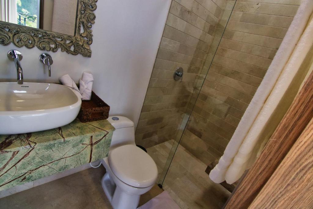 Koupelna v ubytování Arvum Hotel Boutique