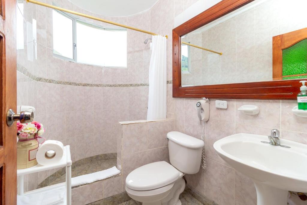 Koupelna v ubytování Napolitano Apart Hotel