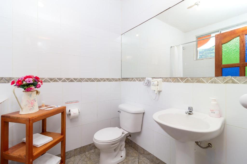 Koupelna v ubytování Napolitano Apart Hotel