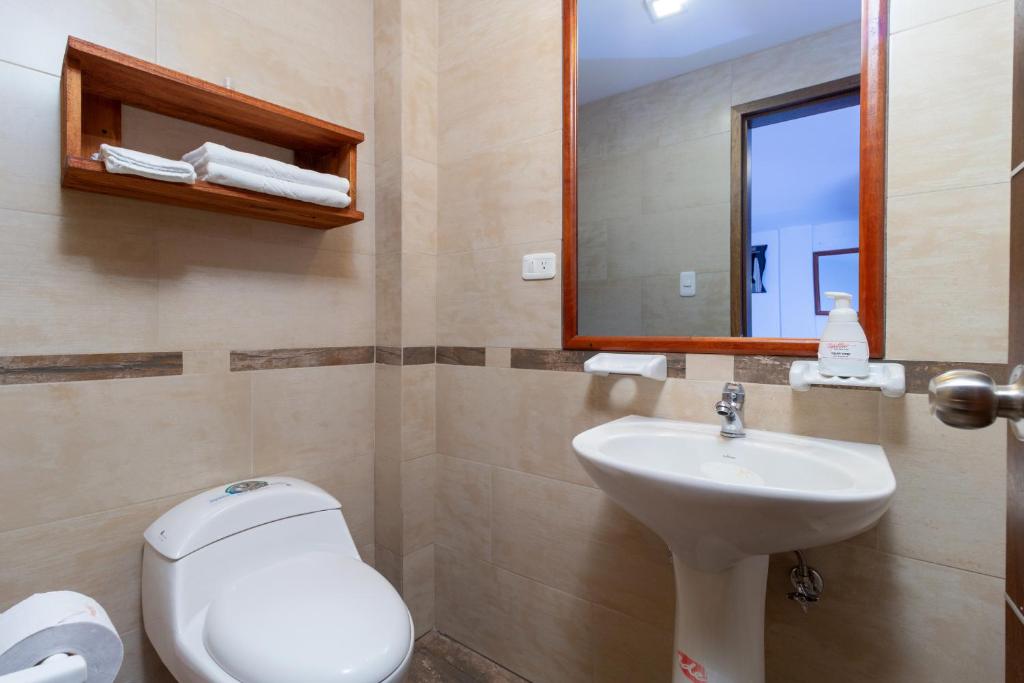 Koupelna v ubytování Napolitano Apart Hotel