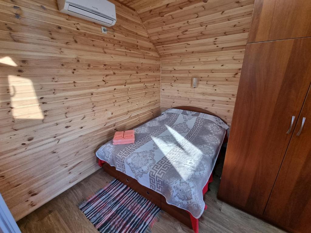 Postel nebo postele na pokoji v ubytování Шафран
