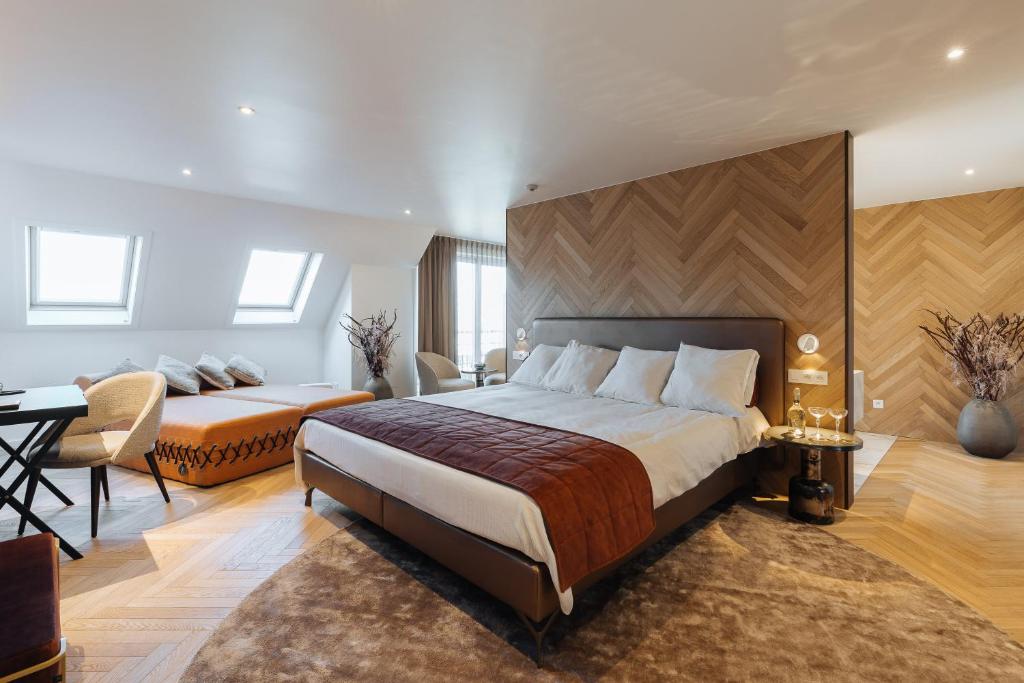 Postel nebo postele na pokoji v ubytování Cosmopolite Hotel Nieuwpoort-Bad
