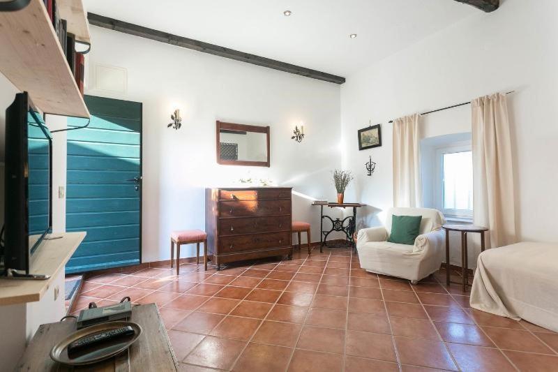 Televízia a/alebo spoločenská miestnosť v ubytovaní Rural villa Forest with private pool near Dubrovnik