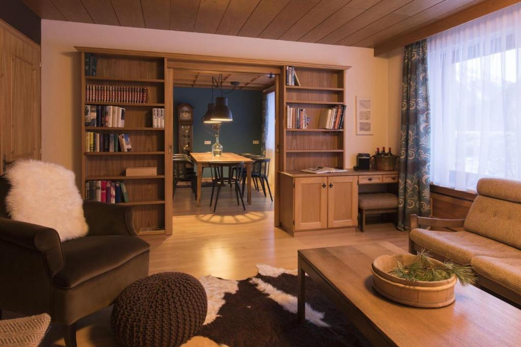 Posezení v ubytování Ferienhaus Alpavera