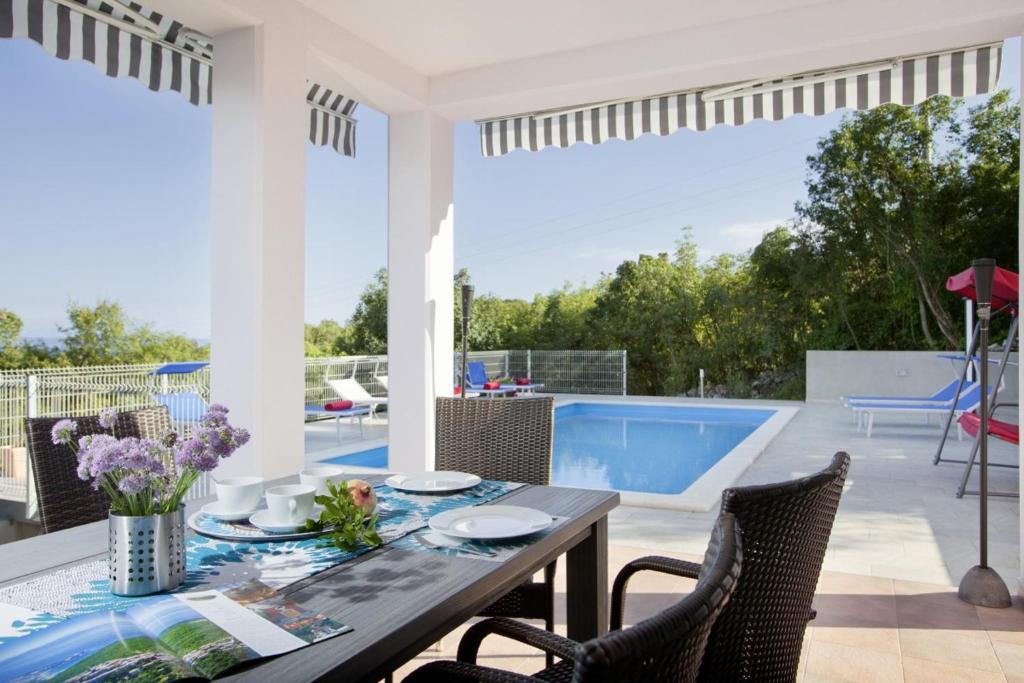 Bazén v ubytování Villa Mirta in Crni (Haus für 8 Personen) nebo v jeho okolí
