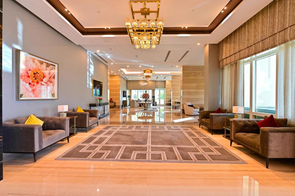 Area soggiorno di Retaj Baywalk Residence