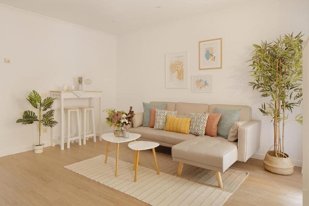 Posezení v ubytování 155A - Apartamento junto al Puerto Deportivo Gijón