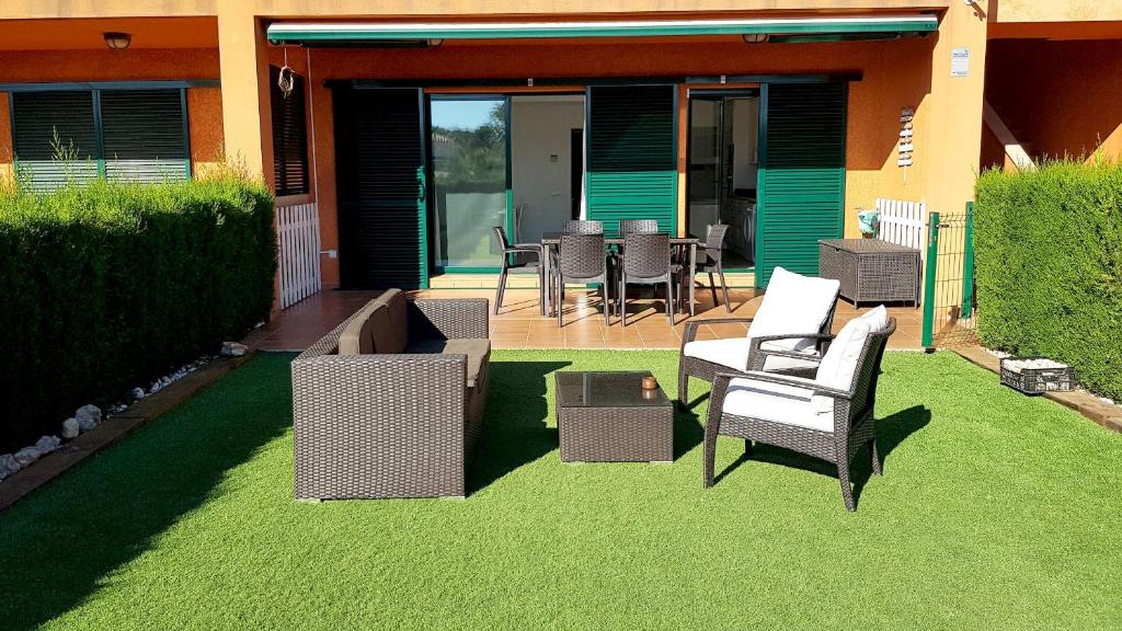 Posezení v ubytování MSJ80 Moderno Bajo Marina Sant Jordi