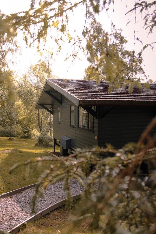Landskap semula jadi dekat dengan chalet
