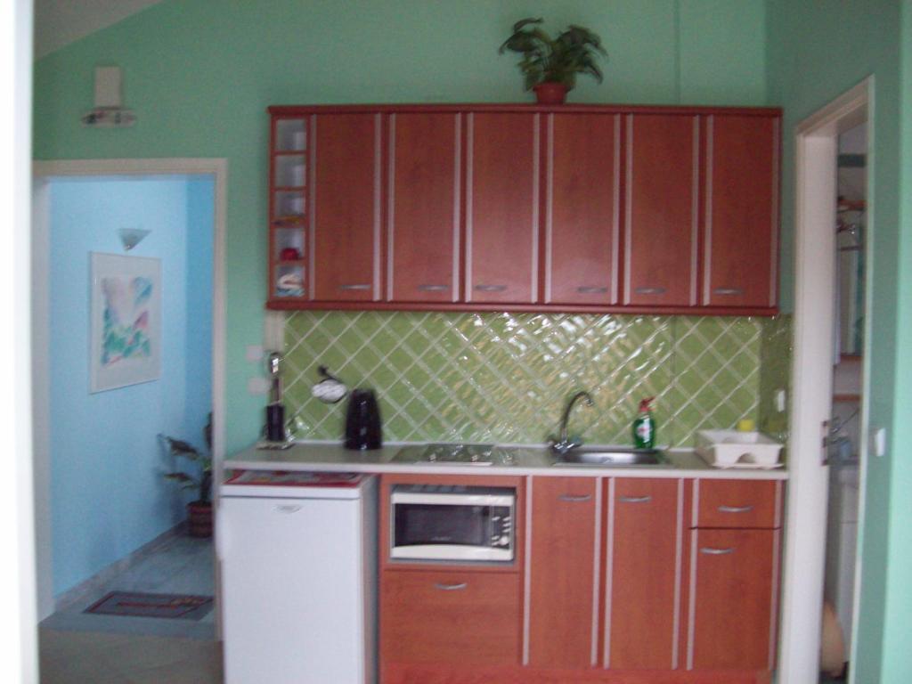 Kuchyň nebo kuchyňský kout v ubytování GARY APARTMENTS