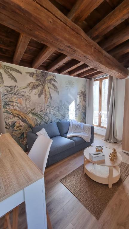 Posezení v ubytování Studio avec beaucoup de Charme intra muros