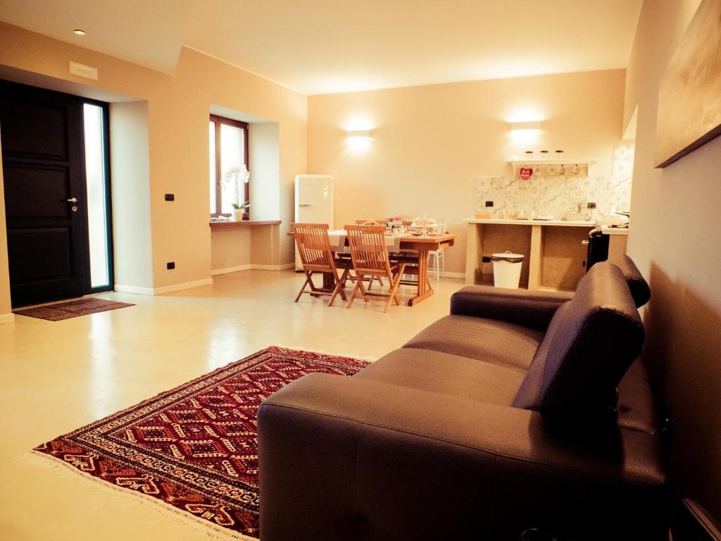 Posezení v ubytování B&B Aurora