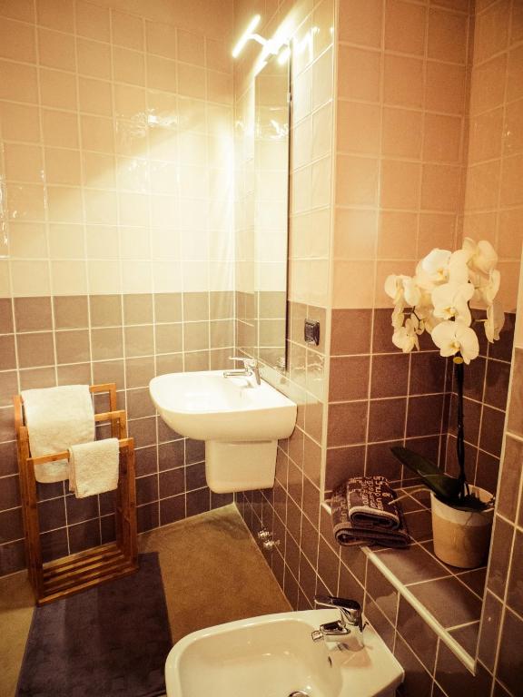 Koupelna v ubytování B&B Aurora