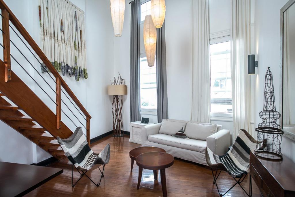 Posezení v ubytování Casa Galos Hotel & Lofts