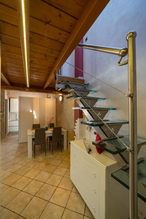 Kuchyň nebo kuchyňský kout v ubytování DIAMOND SUITE