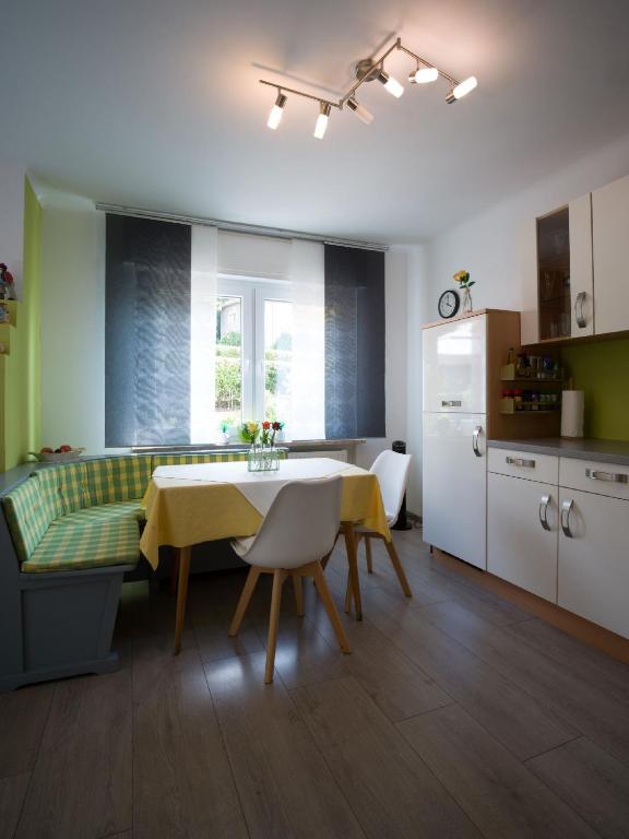 Kuchyň nebo kuchyňský kout v ubytování Ferienwohnung Grete