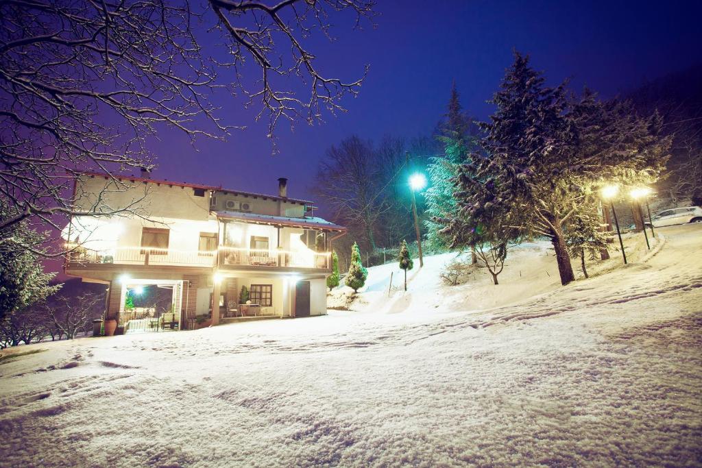 Militsa Guesthouse v zimě