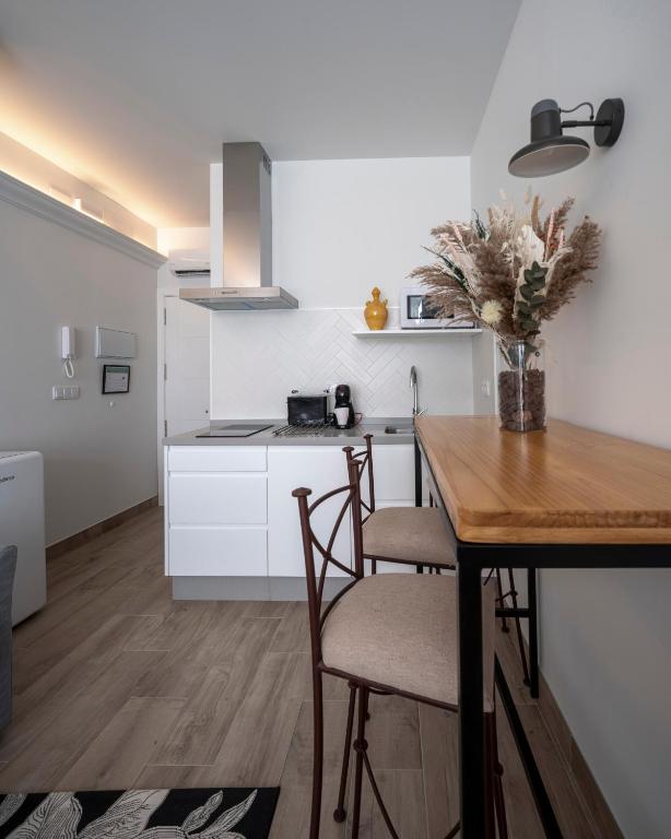 Kuchyňa alebo kuchynka v ubytovaní Apartamentos Rosa Velázquez