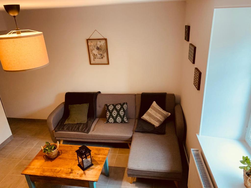 Posezení v ubytování Gîte « Au petit Bonheur »