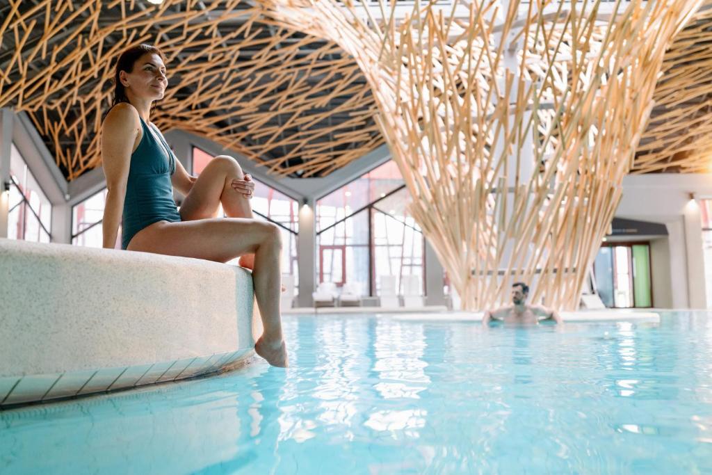 Bazén v ubytování Terme Olimia - Hotel Breza nebo v jeho okolí