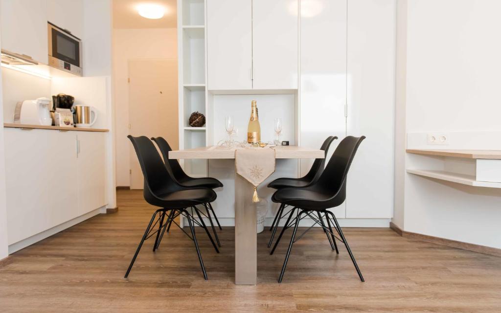 Kuchyň nebo kuchyňský kout v ubytování Schönbrunn Design