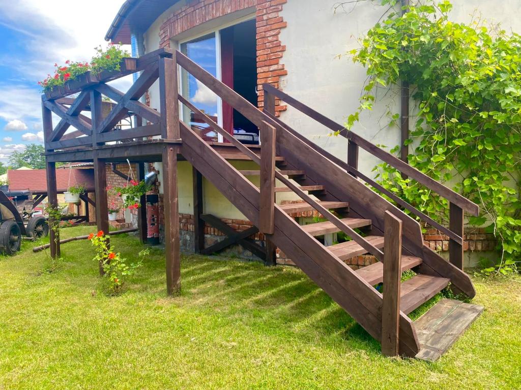 Zahrada ubytování Hotelik Wulpink Majdy Olsztyn