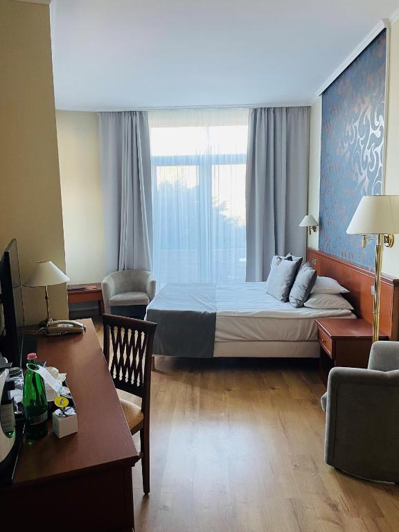 Postel nebo postele na pokoji v ubytování Thermal Hotel Visegrád