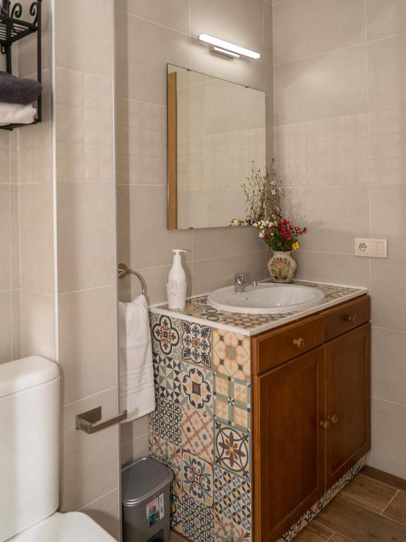 Kúpeľňa v ubytovaní La Casona de Trescasas