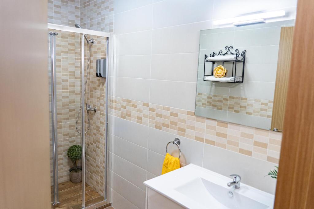 Kúpeľňa v ubytovaní La Casona de Trescasas