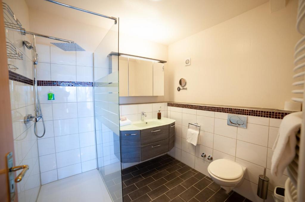 Koupelna v ubytování PIEPers Landidyll Hotel