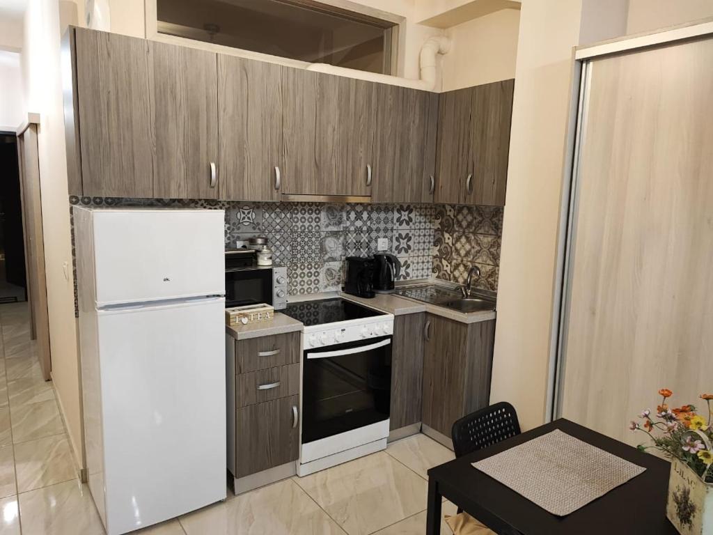 Kuchyň nebo kuchyňský kout v ubytování G&M Luxury Studios