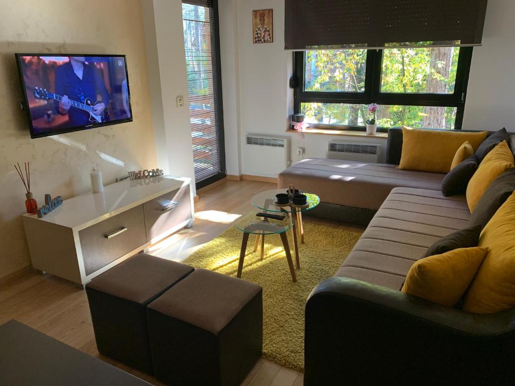 Posezení v ubytování Apartman LUX STELLA
